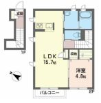 気仙沼市の貸アパートのソワイエアモアＡ棟　203号の画像2