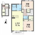 気仙沼市の貸アパートのシャーメゾンＢｅｔｔｙ Ｂ202号の画像2